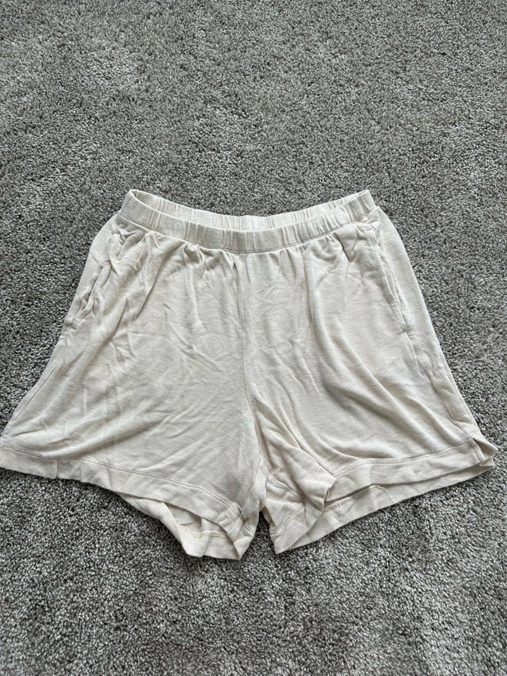 Aerie Cream Lounge Shorts